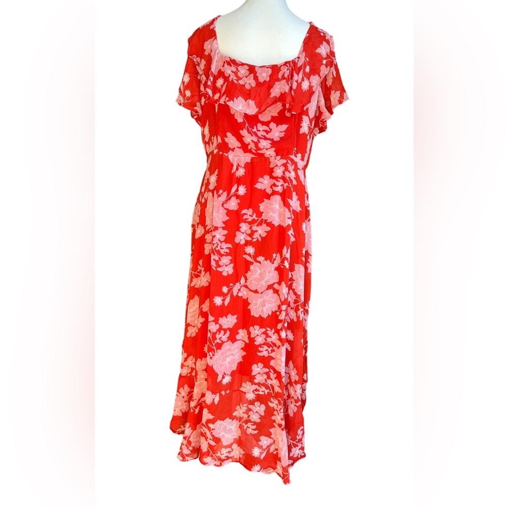 Autograph Red floral Size 16 - New no tag - Picture 2 of 5